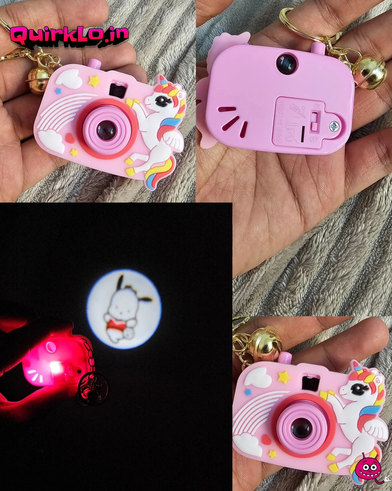 Camera Projection Quirky Keychain