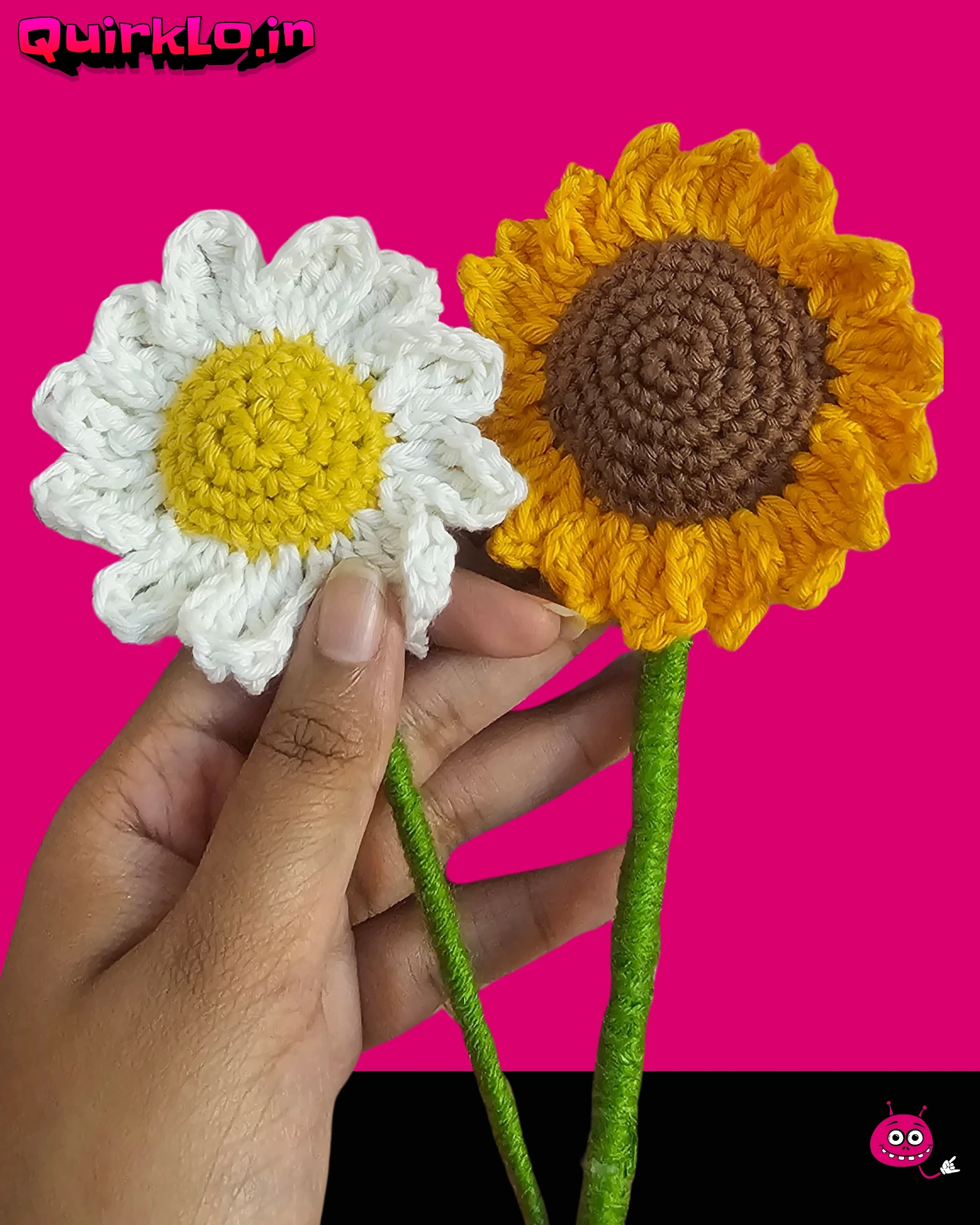 Handmade Sunflower And Daisy Combo