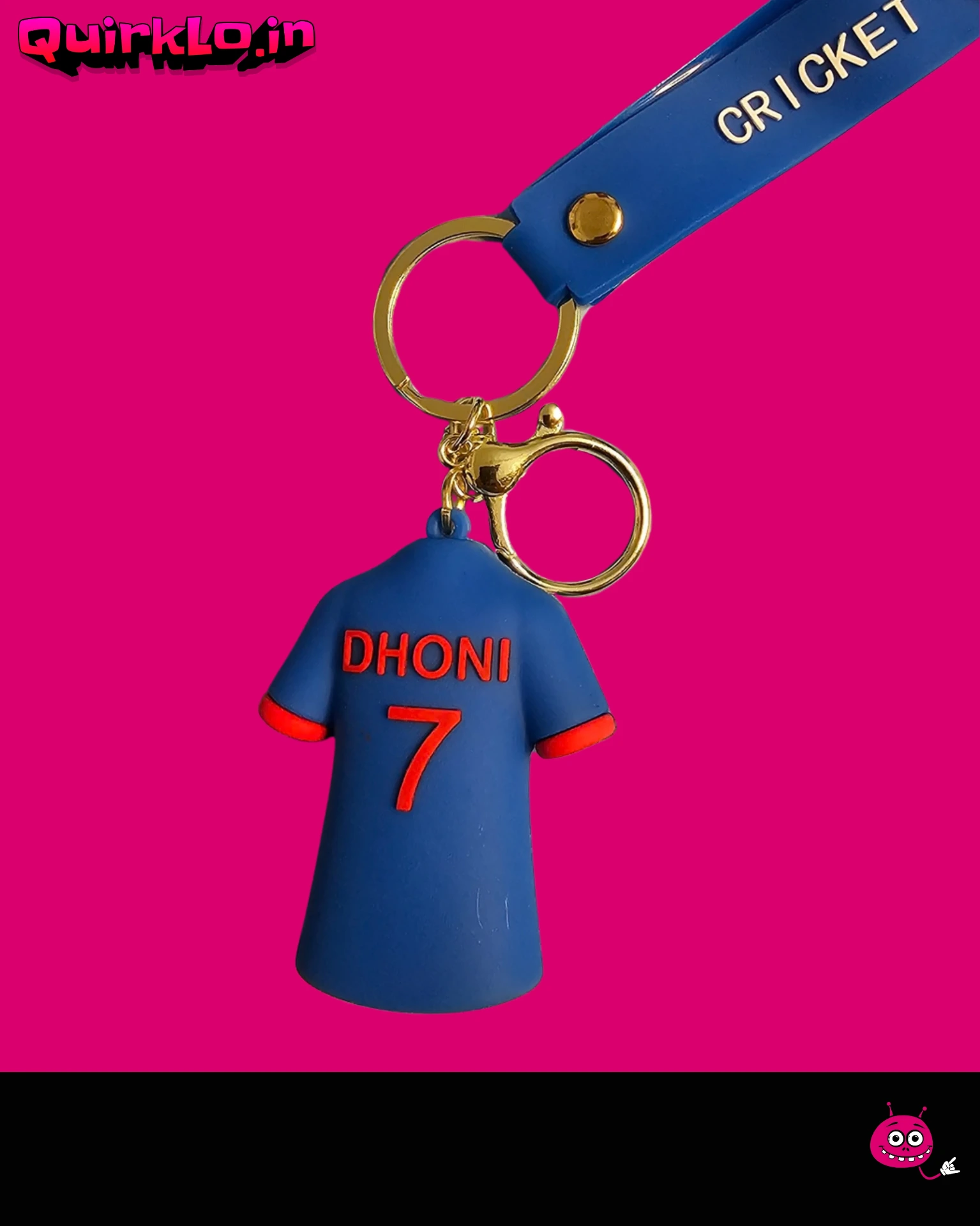 Blue Jersey- (7) Keychain